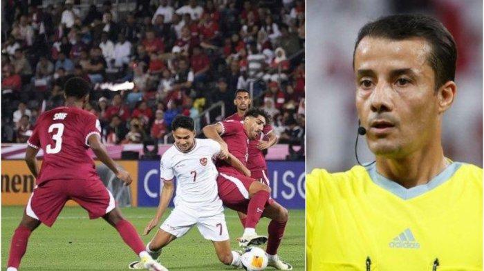 Nasrullo Kabirov, wasit yang memimpin duel Timnas Indonesia U-23 Vs Qatar U-23 di Piala Asia U-23, Senin (15/4/2024)
