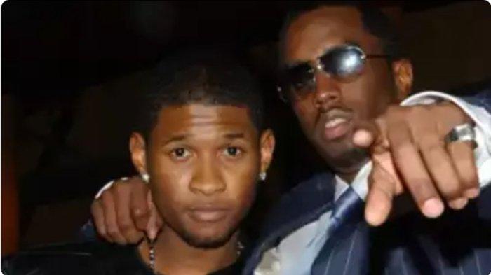 P Diddy (kanan) dan Usher.