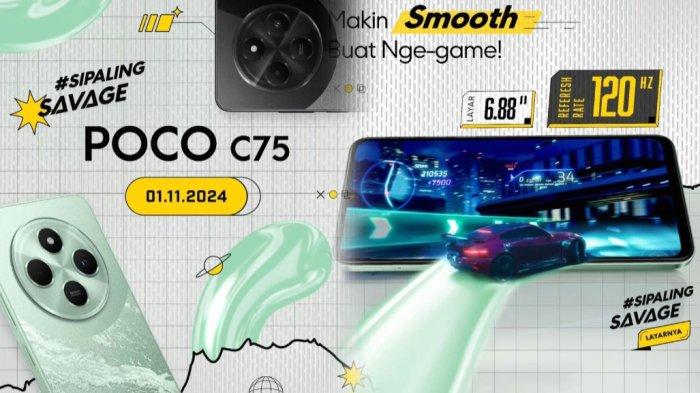 POCO C75 bakal meluncur di Indonesia