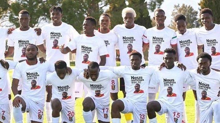 Para pemain Guinea U23 di Piala Afrika U23 yang finis di peringkat keempat.