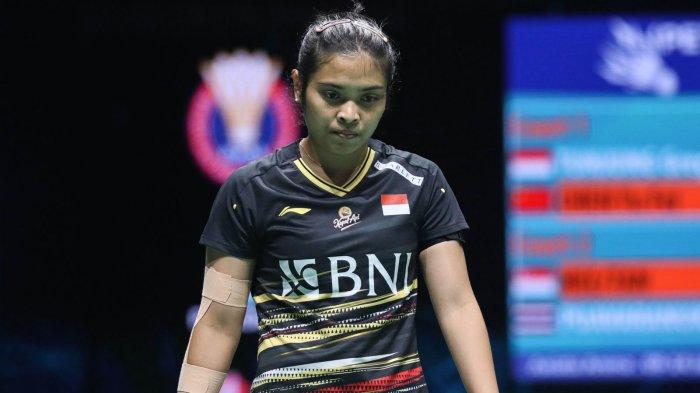 Pebulutangkis tunggal putri Indonesia, Gregoria Mariska Tunjung, terhenti di babak perempatfinal Malaysia Open 2024.