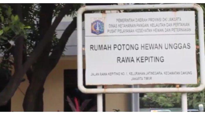 Pelang RPHU Rawa Kepiting, Cakung, Jakarta Timur.