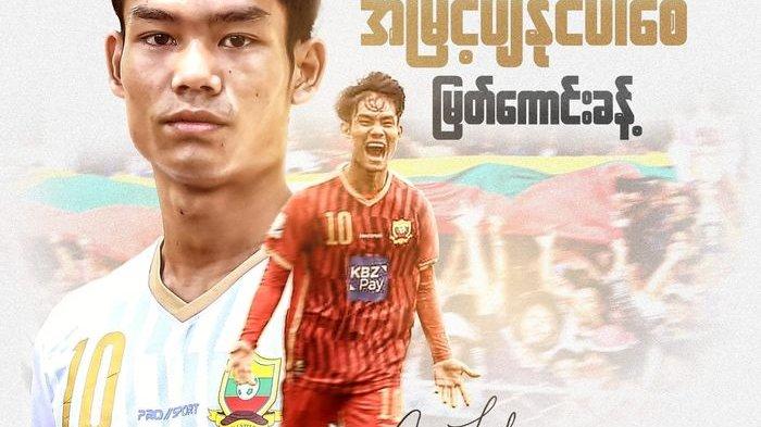 Pemain Timnas Myanmar, Myat Kaung Khant resmi berpisah dengan klub Shan United