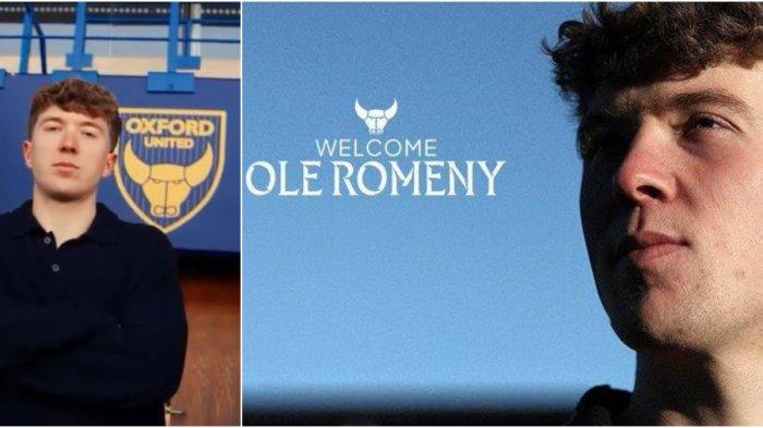 Pengumuman peresmian Ole Romeny sebagai pemain baru Oxford United.