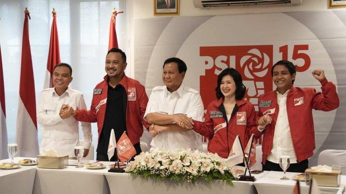 Pertemuan Prabowo dan pimpinan Gerindra dengan jajaran DPP PSI di Kantor PSI, Rabu (2/8/2023). (1)