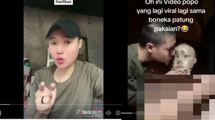 Popo Berbie klarifikasi setelah videonya dengan patung viral.