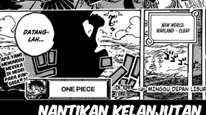 Potongan akhir manga One Piece 1124. Cek spoiler manga One Piece 1125