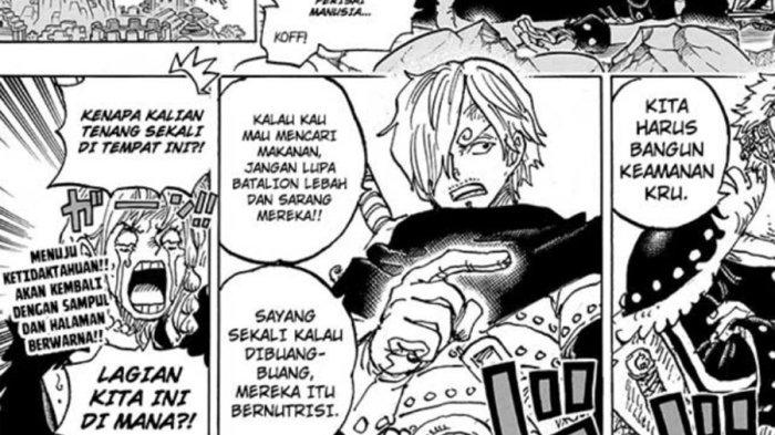 Potongan halaman akhir manga One Piece 1127.