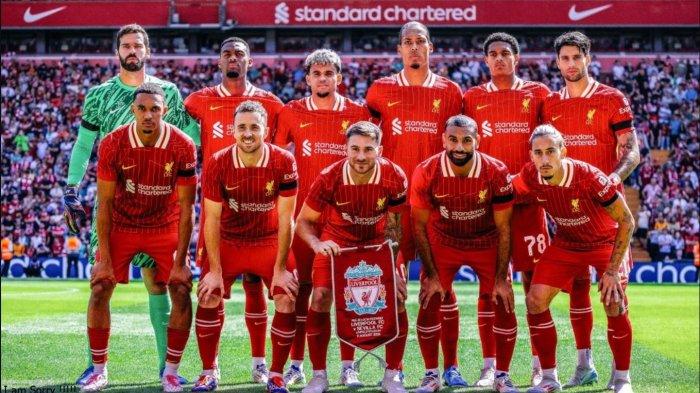Potret skuad Liverpool di Liga Inggris 2024/2025.