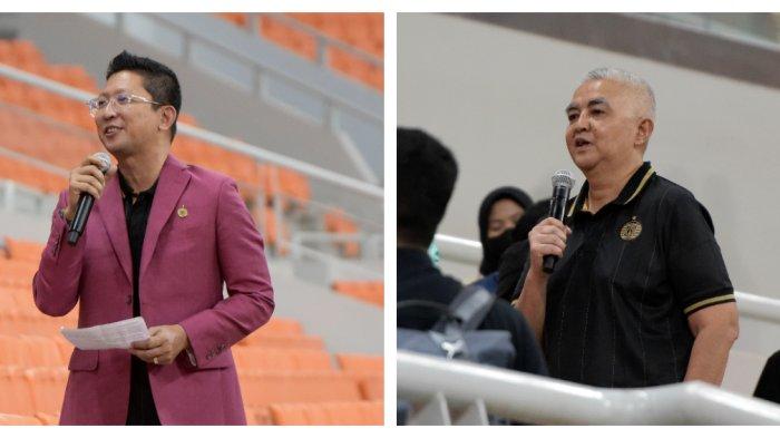 Presiden Persija Mohamad Prapanca (kiri) dan Dirut PErsija Ambono Janurianto.