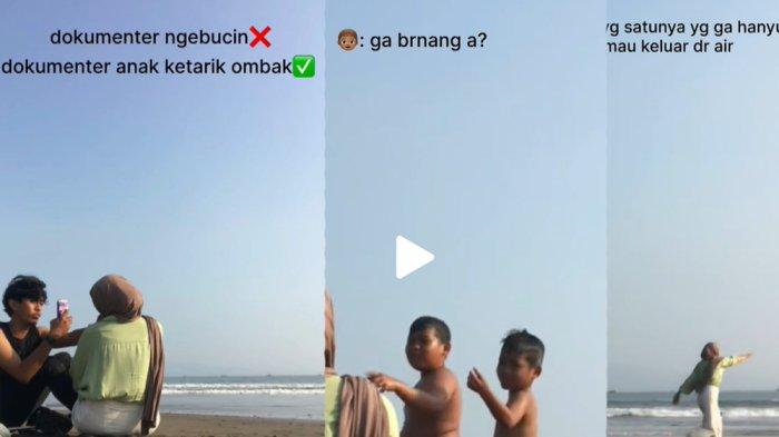 Pria dan wanita yang sedang asyik berpacaran di pantai tak sengaja merekam peristiwa memilukan. Video itu tak sengaja merekam dua bocah pria tenggelam di pantai.