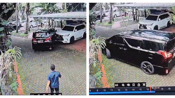 Rekaman CCTV mobil Toyota Alphard yang ditumpangi Brigadir Ridhal Ali Tomi saat anggota Satlantas Polresta Manado itu mengakhiri hidup di Jalan Mampang IV, Jakarta Selatan.