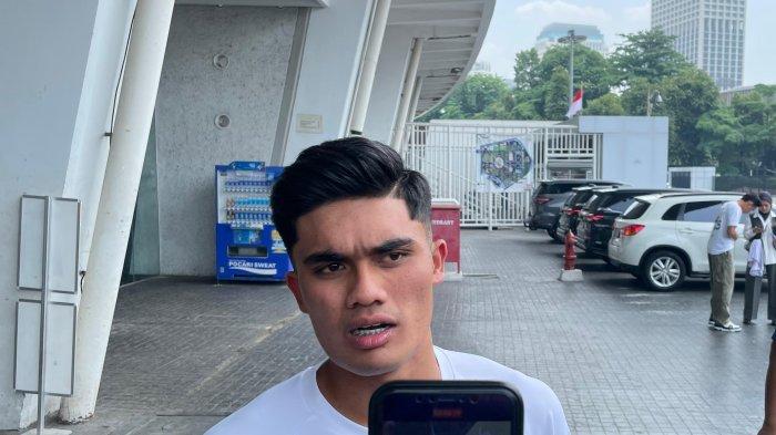 Striker Persis Solo, Ramadhan Sananta, saat ditemui di Stadion Utama Gelora Bung Karno (SUGBK), Senayan, Jakarta, Selasa (22/10/2024).