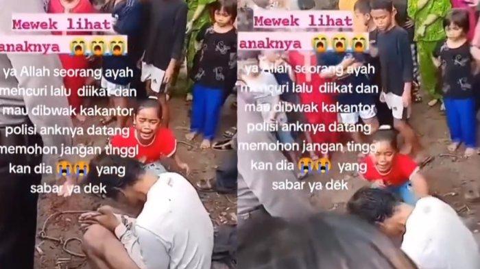 Seorang remaja perempuan terlihat duduk di samping ayahnya sambil menangis bahkan menjerit. Sambil menantap sang ayah yang hanya menunduk, bocah perempuan itu minta jangan ditinggalkan.