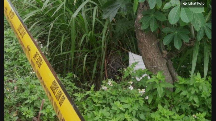 Temuan mayat dalam karung di Desa Bulu Pasar, Kecamatan Pagu, Kabupaten Kediri, Jawa Timur, Sabtu (8/7/2023)