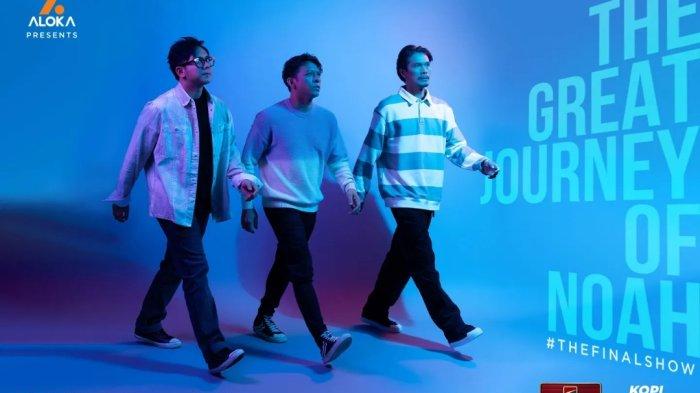 Grup band Noah menggelar konser The Great Journey of Noah Desember 2023.