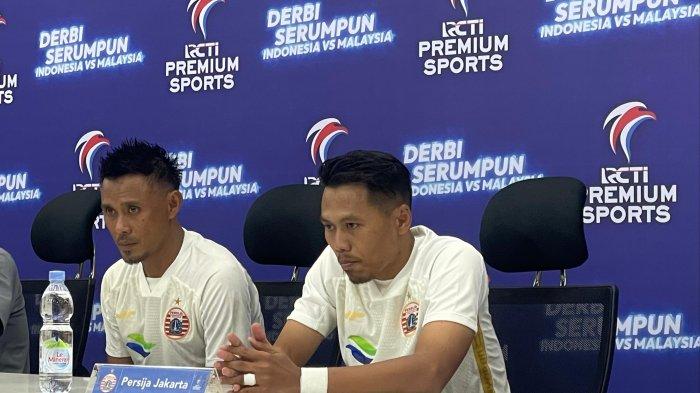 Maman Abdurrahman dan Tony Sucipto dalam konferensi pers usai pertandingan PSIS Semarang di Jakarta International Stadium (JIS), Jakarta Utara, Kamis (30/5/2024).