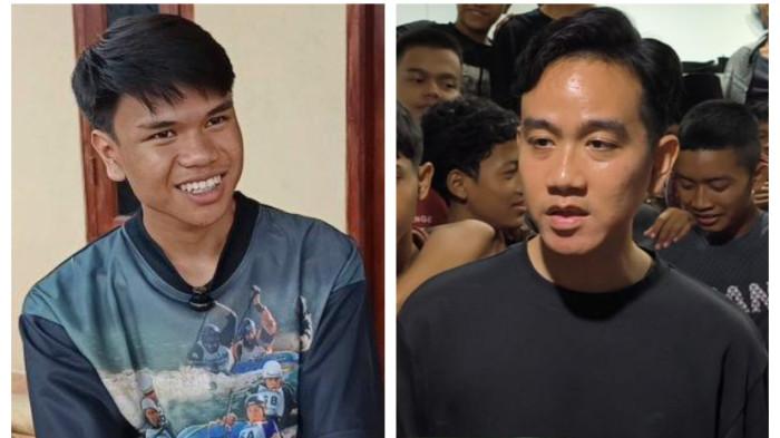 DISOROT GIBRAN - Wapres RI, Gibran Rakabuming Raka, turut memberikan bantuan kepada ketua RT Gen Z yang viral di Jakarta Utara, Sahdan Arya Maulana (19). (TribunJakarta.com/Gerald Leonardo Agustino dan Kompas.com/Rahel).