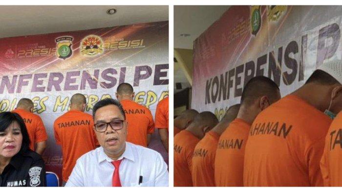Ungkap kasus tahanan Polres Metro Depok menganiaya pencabul anak kandung berinisial AR (50), Senin (10/7/2023).