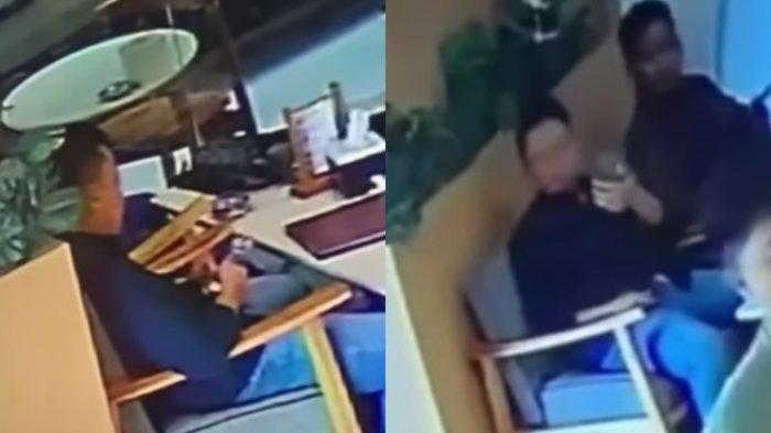 Viral di media sosial aksi yang dilakukan seorang laki-laki pengunjung restoran terhadap pengunjung lainnya.