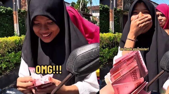 Viral gadis di Bali mendapatkan uang dari seorang bule karena baik hati.