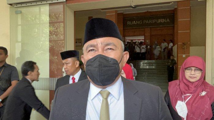 Wali Kota Depok, Mohammad Idris, saat dijumpai wartawan di Kantor DPRD Kota Depok, Rabu (16/8/2023).