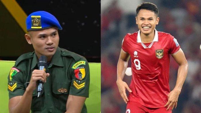 Penyerang Timnas Indonesia yang berstatus anggota TNI, Dimas Drajad