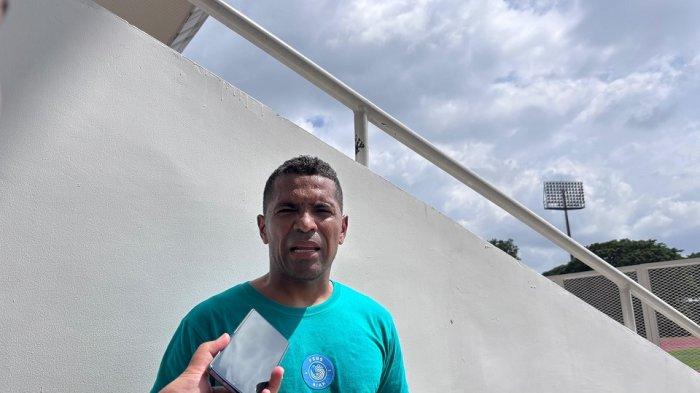 PENYERANG PSBS - Penyerang PSBS Biak, Beto Goncalves, ketika ditemui usai berlatih di Stadion Madya, Senayan, Jakarta, Jumat (31/1/2025). PSBS Biak akan menghadapi Persija Jakarta dalam duel pekan ke-21 Liga 1 2024/25.