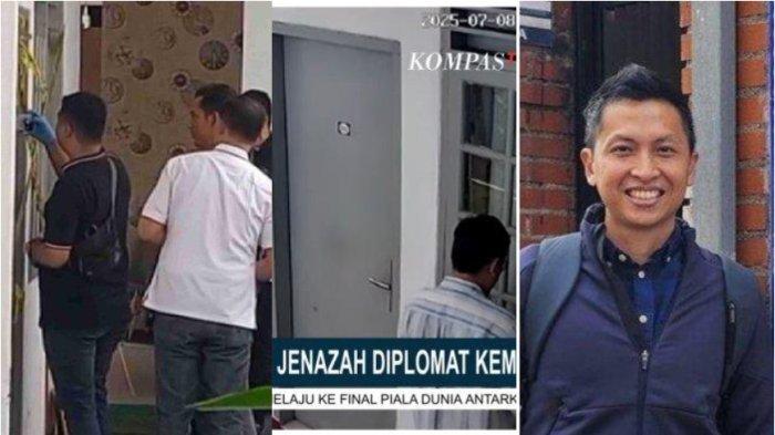 Polisi melalukan olah TKP lanjutan di indekos Arya Daru Pangayunan (39) yang berada di Jalan Gondangdia Kecil, Menteng, Jakarta Pusat, Rabu (9/7/2025).