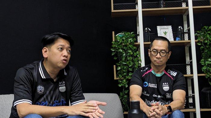 Direktur Olahraga Persib Bandung, Adhitia Putra Herawan (kiri), dalam wawancara dengan Tribun Network, di Jakarta, Selasa (29/10/2024)