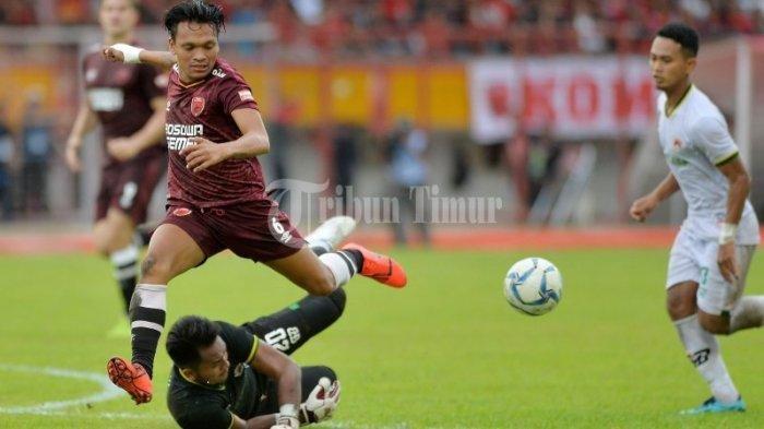 Ferdinand Sinaga saat memperkuat PSM Makassar melawan Kalteng Putra di Stadion Mattoanging Andi Mattalatta, di pentas Liga 1 2019 lalu