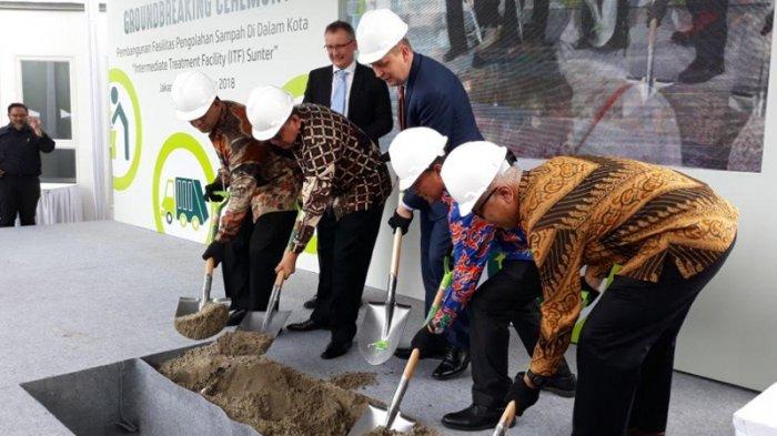 Groundbreaking ITF Sunter, Tanjung Priok, Jakarta Utara, Kamis (20/12/2018).