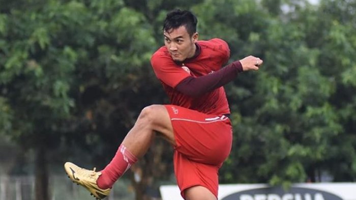 Gunawan Dwi Cahyo saat sesi latihan bersama Persija Jakarta, (30/6/2018)