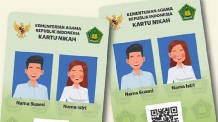 Ilustrasi kartu nikah