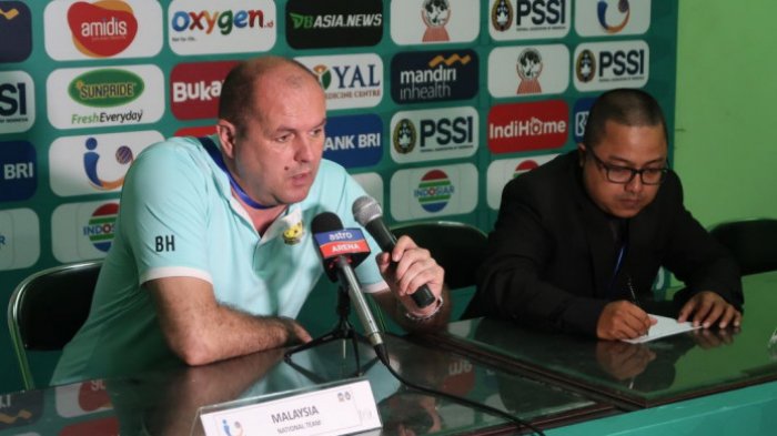 Pelatih timnas U-19 Malaysia, Bojan Hodak.