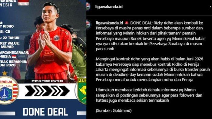 Rumor bek Persija Jakarta berlabel Timnas Indonesia, yakni Rizky Ridho yang dikabarkan bakal ditebus oleh Persebaya Surabaya di musim depan.