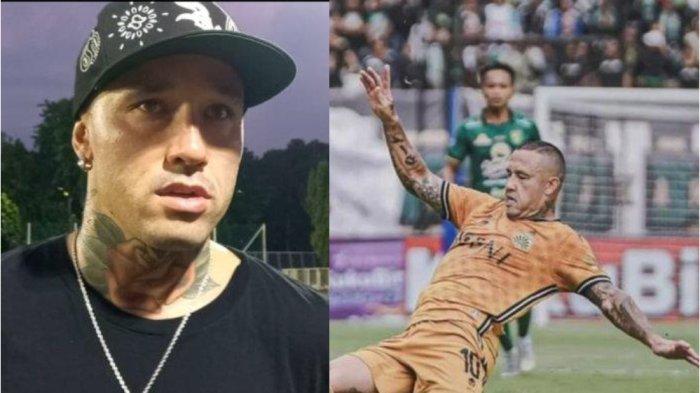 Aksi Radja Nainggolan saat memperkuat Bhayangkar FC di kompetisi Liga 1.