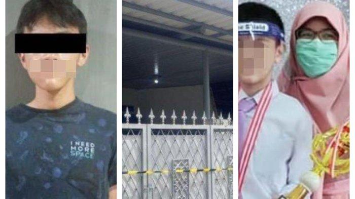 Kolase Foto remaja MAS, TKP Pembunuhan dan MAS bersama ibundanya. Sosok orangtua dari remaja yang bunuh ayah dan nenek di Lebak Bulus, Jakarta Selatan terkuak. Reza Indragiri ungkit relasi keluarga jadi biang kerok.