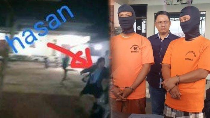 Suasana saat carok maut Hasan Busri (39) dan adiknya Wardi (35) melawan Mat Tanjar CS di Desa Bumi Anyar, Kecamatan Tanjung Bumi, Bangkalan, Madura pada Jumat (12/1/2024).