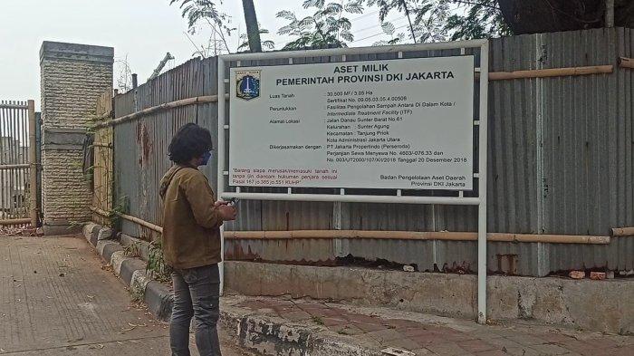 Suasana terbaru di lokasi pembangunan ITF Sunter, Tanjung Priok, Jakarta Utara, Kamis (14/10/2021).