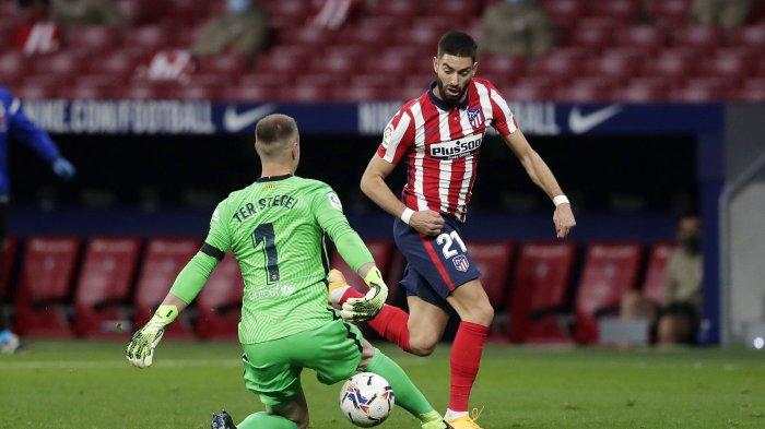 1 gol kemenangan yang dicetak oleh pemain Atletico Madrid, Yannick Carrasco dengan memanfaatkan blunder kiper Barcelona, Marc-Andre ter Stegen pada menit ke 45+3.