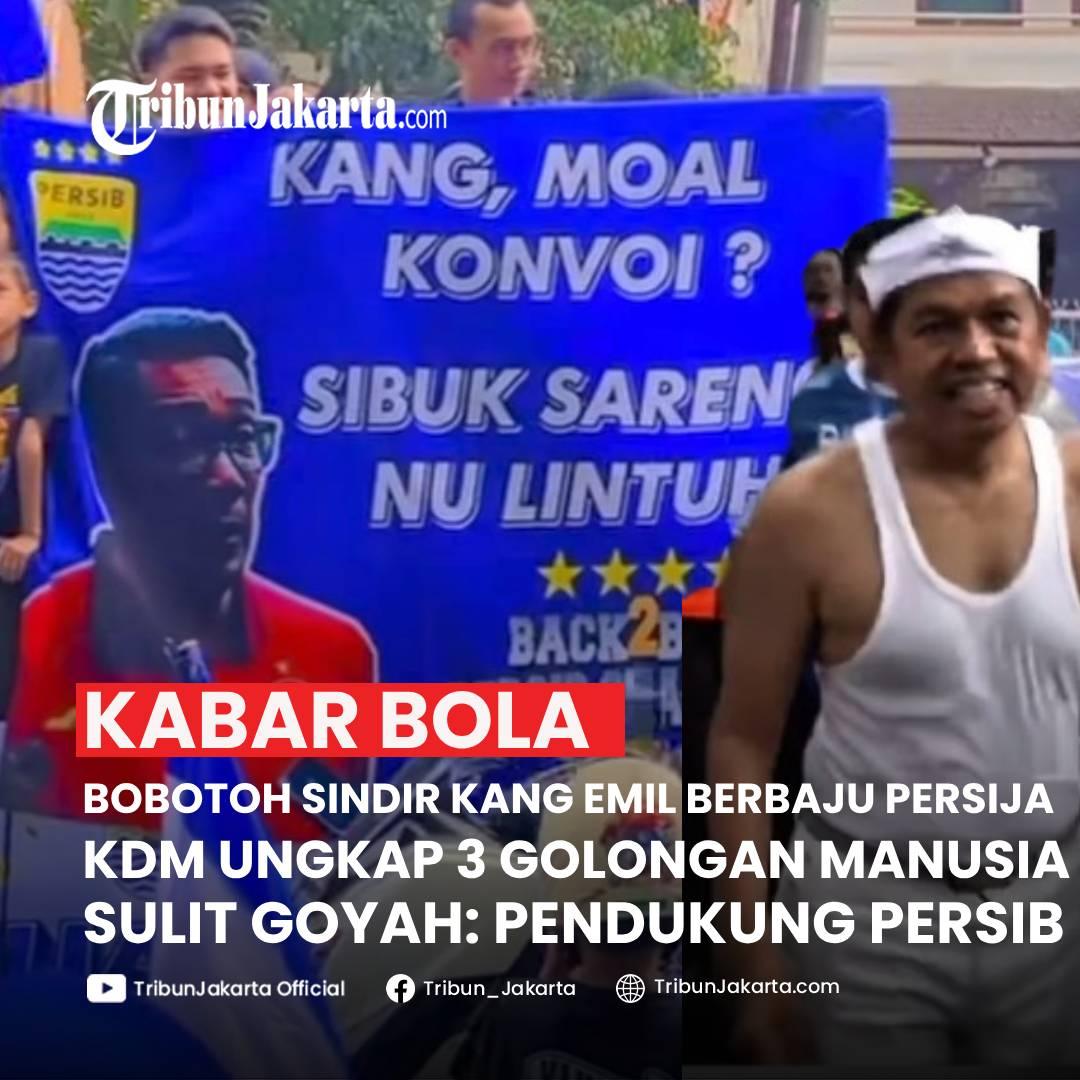 KLIK SELENGKAPNYA: Gubernur Jabar Dedi Mulyadi Mengungkap Tiga Golongan Manusia Yang Imannya Sulit Goyah. Salah Satunya Penduduk Persib. Bobotoh sindir Ridwan Kamil Berjersey Persija Jakarta.