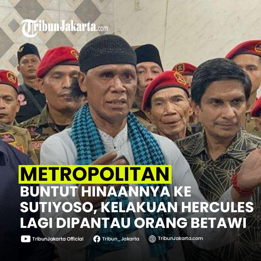 Mantan Panglima TNI, Jenderal (Purn) Gatot Nurmantyo sampai Jawara Betawi pasang badan usai Purnawirawan TNI, Sutiyoso dihina oleh Ketua Umum Gerakan Rakyat Indonesia Baru (GRIB) Jaya, Hercules Rozario Marshal. Bahkan kelakuannya lagi dipantau orang Betawi.