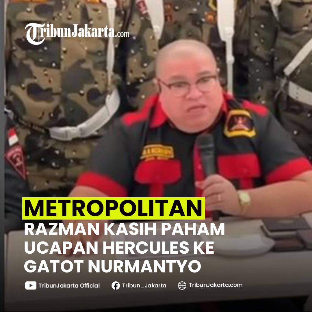 Usai Ketua Umum Gerakan Rakyat Indonesia Baru (GRIB) Jaya, Hercules Rozario Marshal, kini giliran Razman Nasution yang senggol Mantan Panglima TNI, Jenderal (Purn) Gatot Nurmantyo.