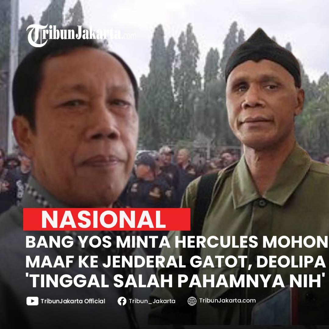 KLIK SELENGKAPNYA: Letjen TNI (Purn) Sutiyoso Meminta Ketua Umum GRIB JAYA Hercules Mohon Maaf ke Jenderal (Purn) Gatot Nurmantyo. Pengacara Deolipa Yumara Beri Pendapat.