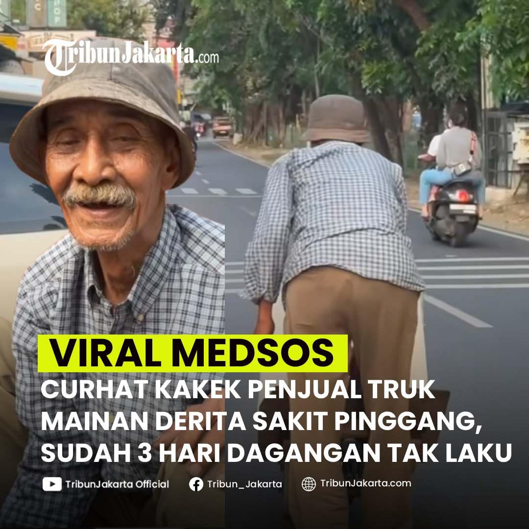 KLIK SELENGKAPNYA: Curhat Kakek Leman Penjual Truk Mainan Sudah Tiga Hari Dagangan Tidak Laku. Ia Ucap Syukur Dapat Rezeki Buat Beli Triplek.