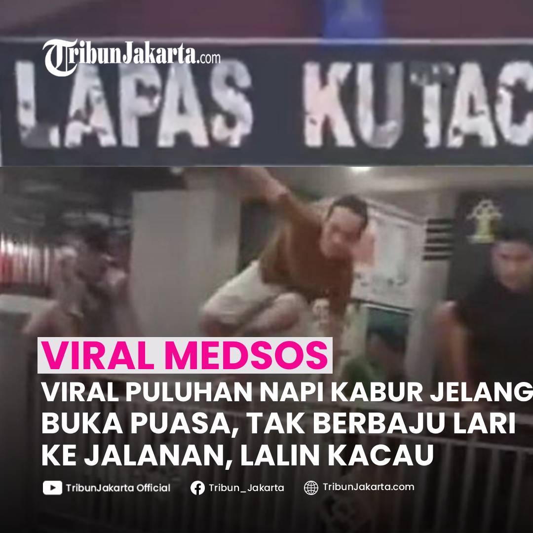KLIK SELENGKAPNYA: Viral video yang Memperlihatkan Puluhan Narapidana Kabur dari Lapas Kutacane, Provinsi Aceh pada Senin (10/3/2025). Tak Berbaju Kabur ke Jalanan.