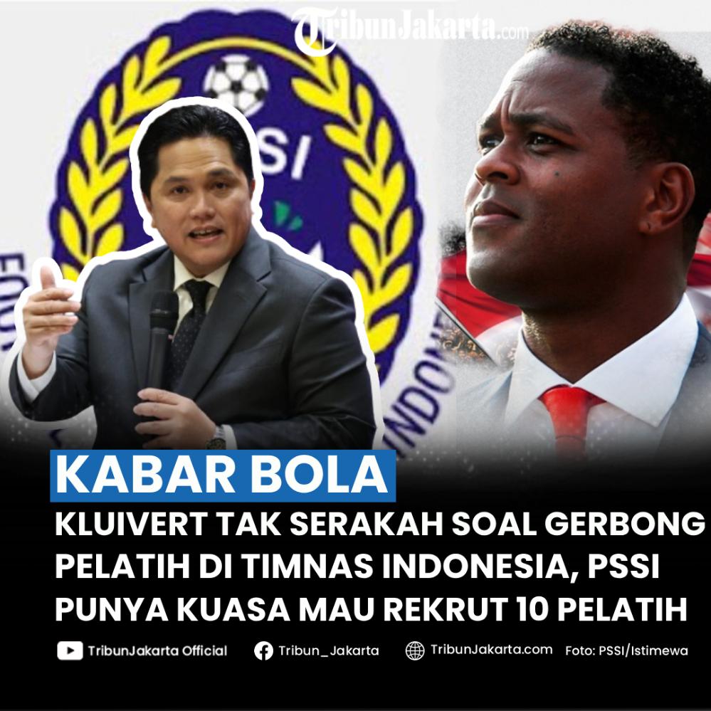 Patrick Kluivert tak serakah memaksakan membawa gerbong asisten pelatih baru dari Belanda. PSSI baru saja mengumumkan bakal merekrut 10 pelatih baru menemani Kluivert di Timnas Indonesia.