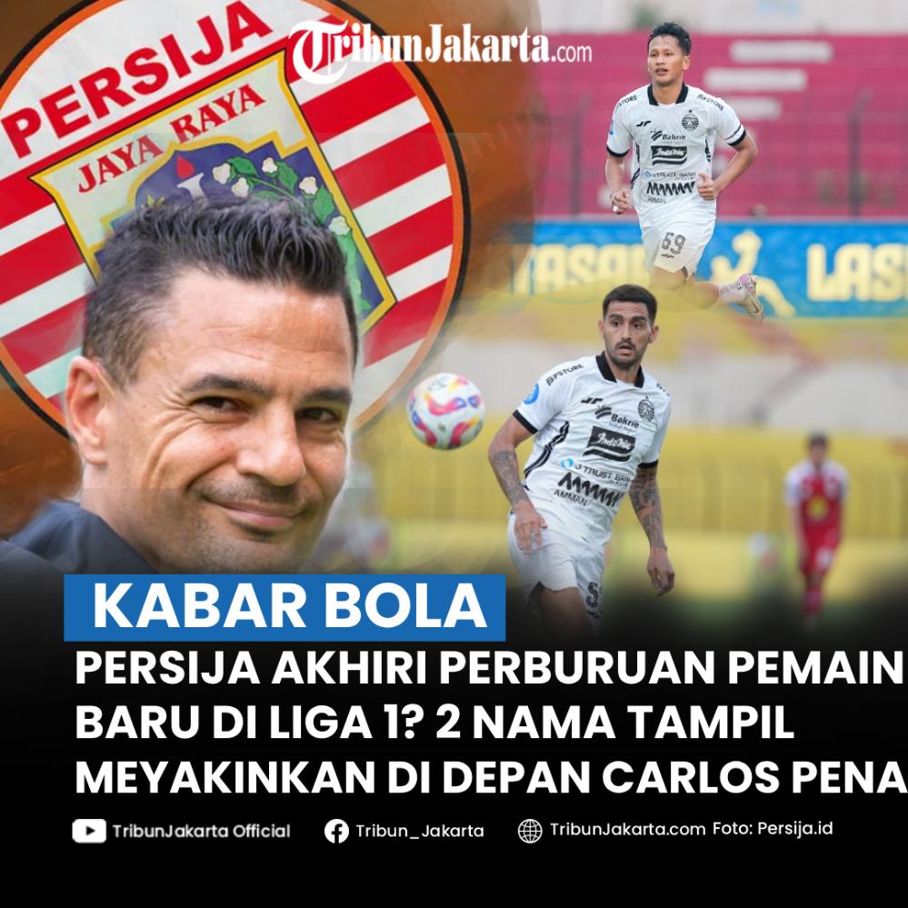 Pelatih Persija Carlos Pena, mengisyaratkan timnya telah berhenti dalam perburuan pemain baru di bursa transfer. Dua nama pemain yang baru direkrut yakni Yandi Sofyan dan Pablo Andrade langsung unjuk gigi di Liga 1.