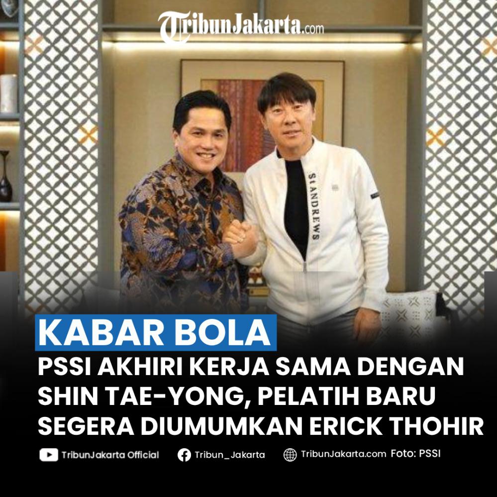 PSSI mengambil keputusan berani memecat Shin Tae-yong. Pelatih baru segera diumumkan PSSI dalam waktu dekat.